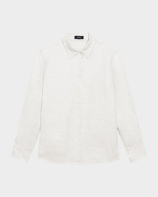Long-Sleeve Straight Shirt